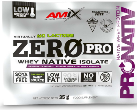 Πρωτεΐνη ορού γάλακτος σε σκόνη Amix ZeroPro 35g λευκή σοκολάτα