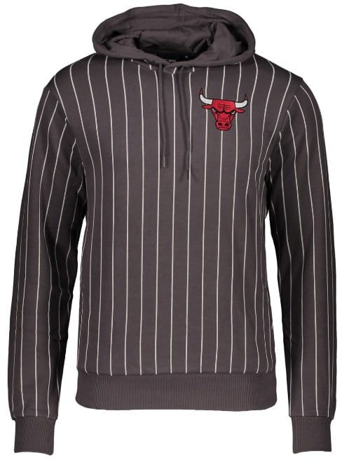 Φούτερ-Jacket με κουκούλα New Era Pinstripe Chicago Bulls Hoody Grau FGRH