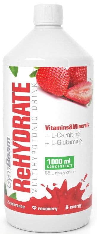 Ιοντικά ποτά GymBeam Iont drink ReHydrate - strawberry