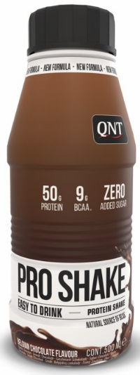 Ποτά πρωτεΐνης και smoothies QNT PRO SHAKE (50g protein & Low Sugar) 500 ml Belgian Chocolate